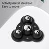 4pcs Furniture Base Rotates Rollers Adhesive Desigs Furniture Base Casters Simple Installation for Renters & Homeowners