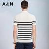 Antonio Herren Kurzarm-Strick-T-Shirt aus Seidenmischung