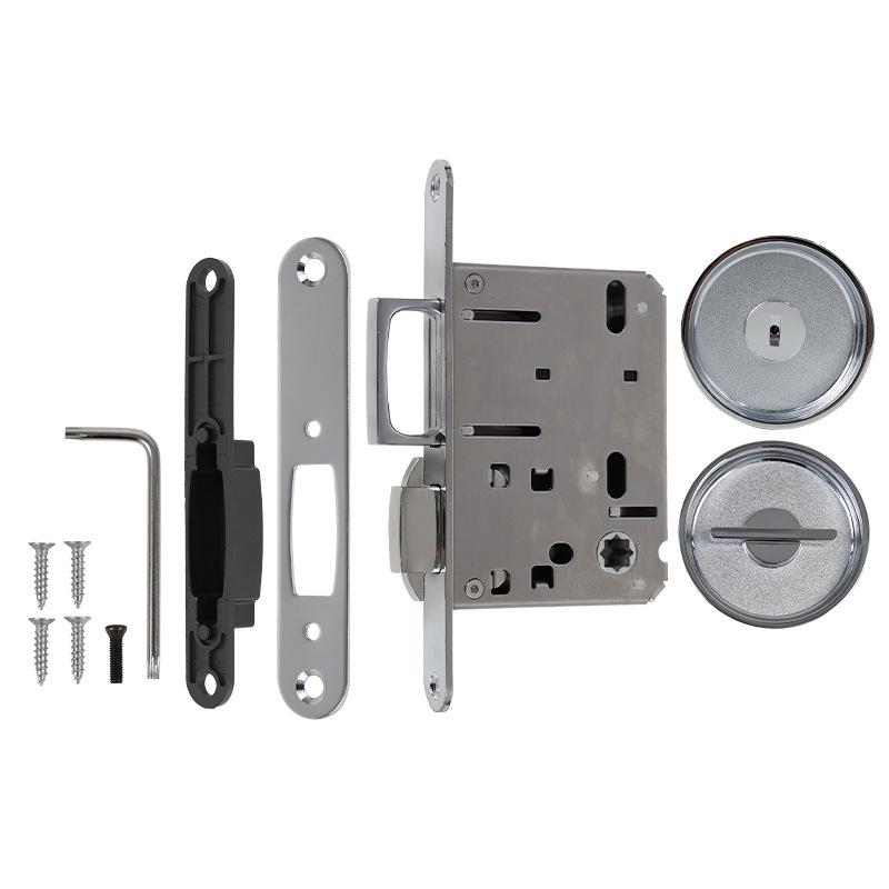 Concealed Privacy Pocket Door Lock with Knob for Sliding Doors