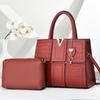 Pu Crocodile Textured Shoulder Bag With Splicing Design For Daily Use Women