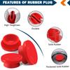 CheeMuii Hubcap Plug And Gasket Set 8 PCS 359-5990 Rubber Plugs And 4 PCS 330-3009 Gaskets Fit For Trailer Hub Cap Stemco 343-4009