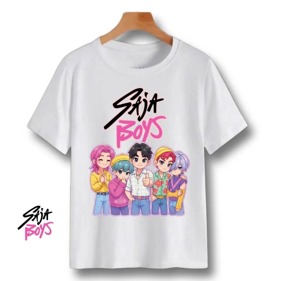 Casual Loose Short-sleeved Fashion Printed Top Simple T-Shirts Girls
