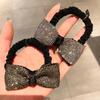Ribbon Hairband, Ribbon Headband, Cubic Hair Tie 2-Piece Set