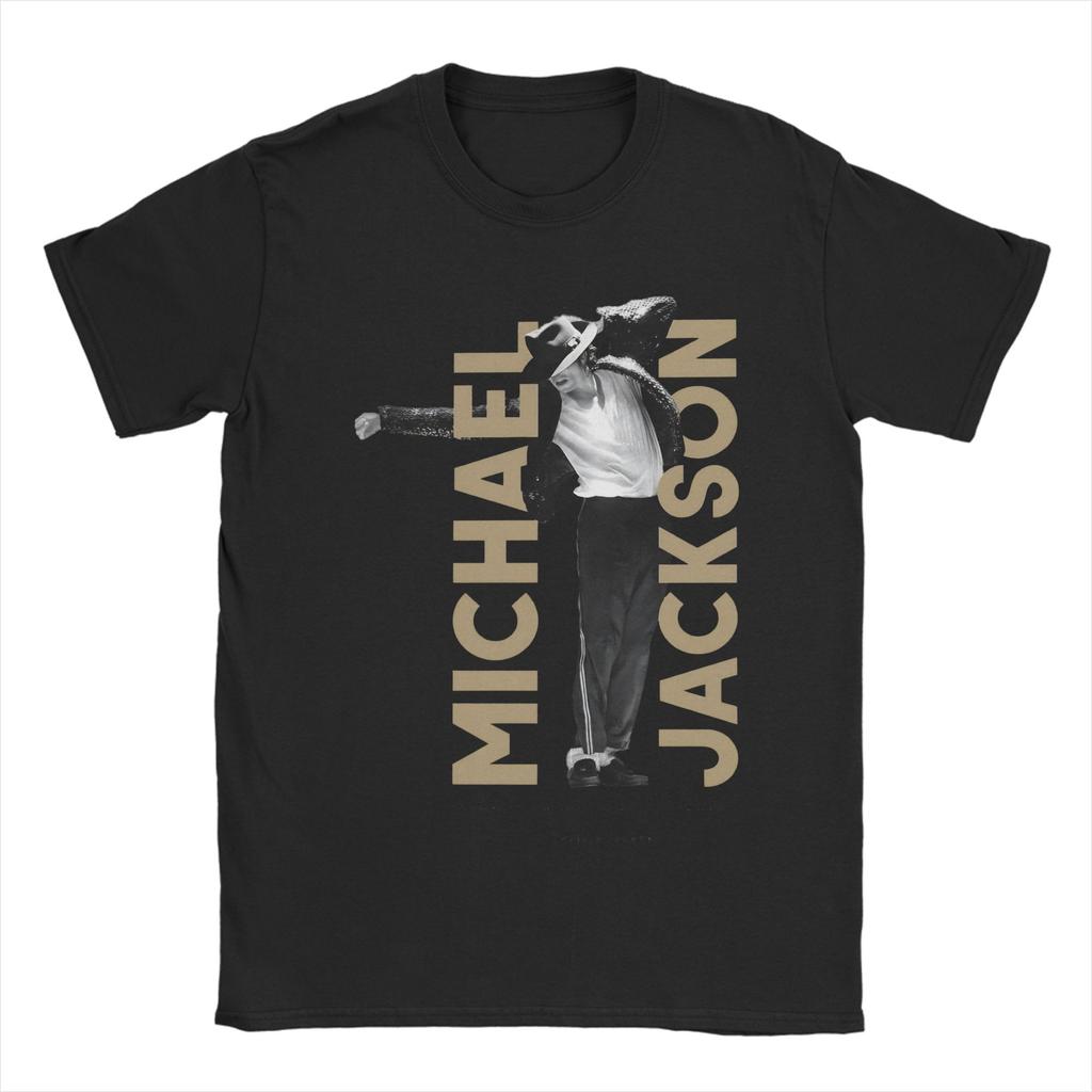 Funny MJ Michael Jackson TShirt Unisex Round Collar Cotton T Shirt Short Sleeve Tees Gift Idea Tops