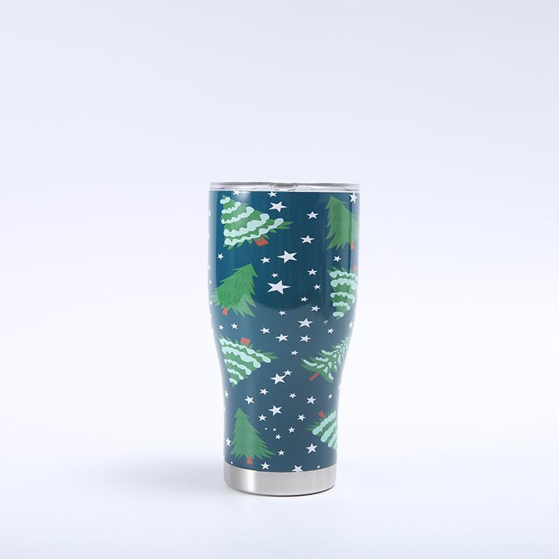 Santa Claus 3d Printing Large Capacity Insulated Cup Perfect For Travel And Gifts
