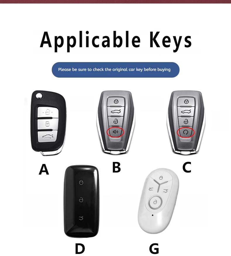 Car Key Case Cover Fob For Geely Galaxy E5 L7 L6 E8 Max 1.5T Plus Air Pro Keychain Durable Pu Leather Accessories