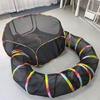 Pet Cat Tunnel Foldable Indoor Cat Tunnel Foldable Space Saving Training Toy