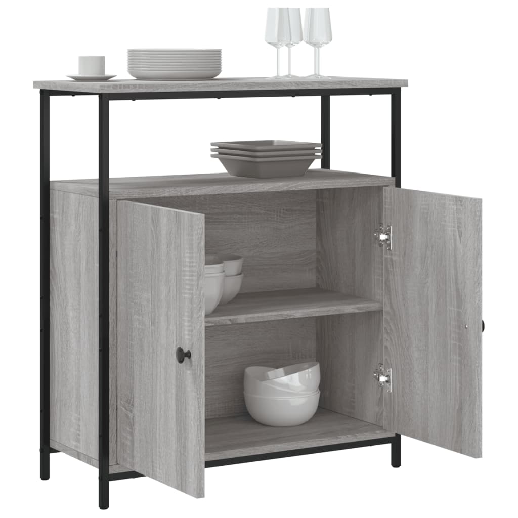 Sideboard Gray Sonoma 70x30x80 cm Particleboard
