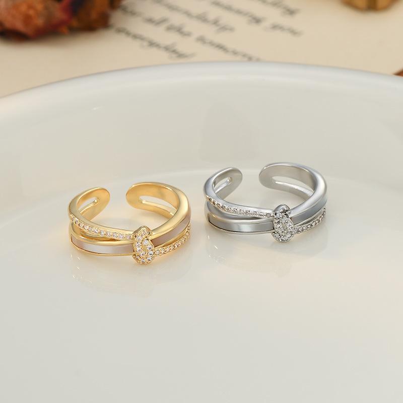 Zir*****il Drop Ring Light Luxury High-end Index Finger Ring Niche Temperament Versatile Jewelry