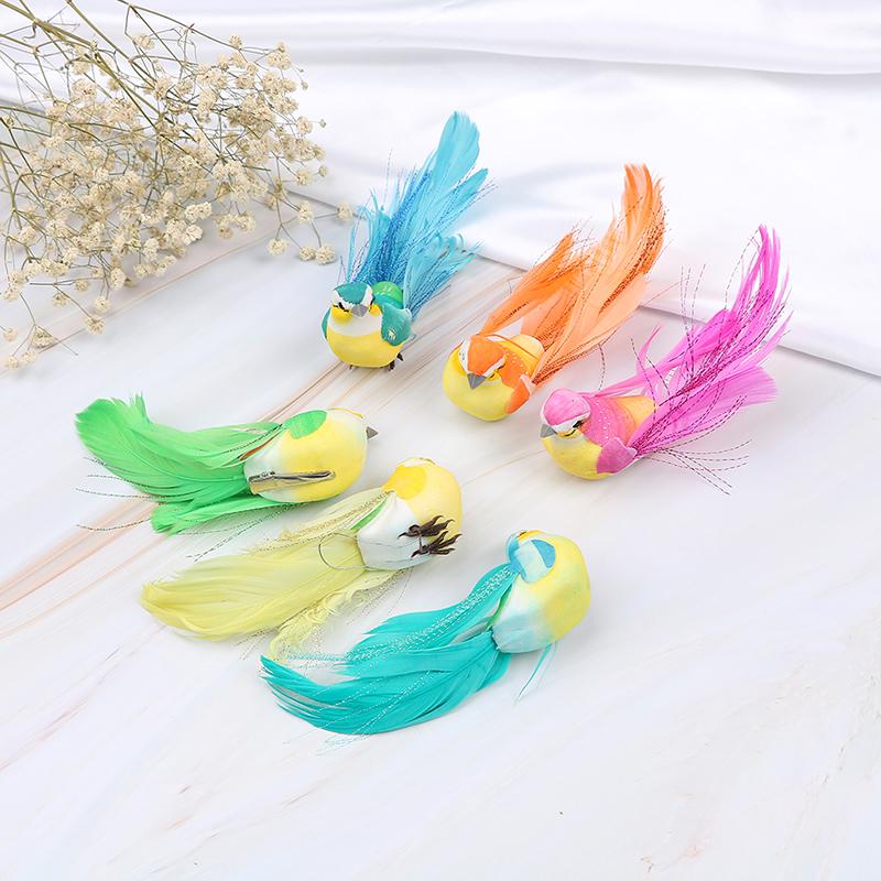 1Pc Mini Artificial Foam Feather Bird Wedding Decorative Doves Bird Home Decor