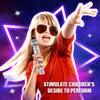 Rhinestone Diamond Microphone Cover for Children's Performance (Prop Only, Mic Not Included)