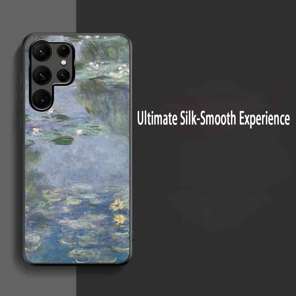 

Painting Claude Monet Phone Case For Samsung Galaxy S25 S24 S23 S22 S21 S20 Plus Ultra Note20 Soft Black Samsung S25