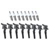Zündspule DG508 & Zündkerze SP413 Zündkerzen-Kit für Ford F150 Mustang V8 4,6L - 8 Stück
