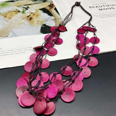 Naszyjnik plażowy Naszyjnik damski Ozdoba antyalergiczna Drewno Długi Styl bohemy Retro