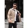 Men's Black Seasonal Lined Belted Double Breasted Trench Coat