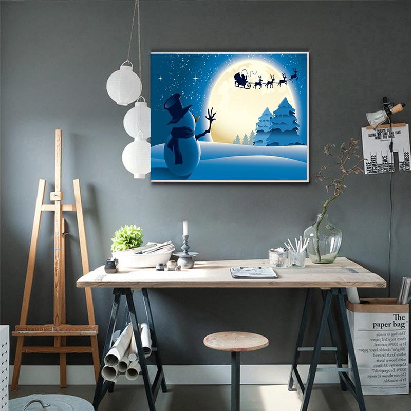 5d Diamond Painting Winter A Snowman Santa Claus DIY Full Square/Round Drill Diamond Embroidery Cross Stitch Sale Christmas Home Wall Art Decor