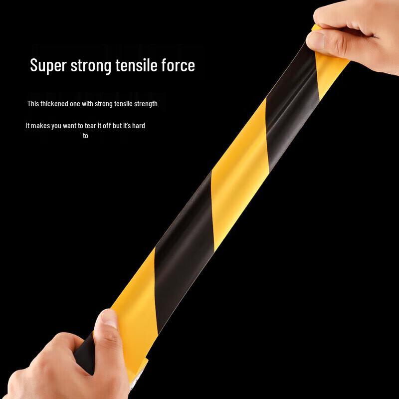 Huxin Black Yellow PVC Safety Warning Tape