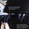 4Pcs Car Seat Headrest Hook Heavy Duty Stainless Steel Multifunctional Universal SUV Auto Seatback Mount Organizer Hanger Car Interior Accessories