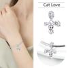 New Copper Pet Series Dog Paw Print Dog House Charm Of Chain Beaded Fit Original Pendant Bracelet Ladies Jewelry