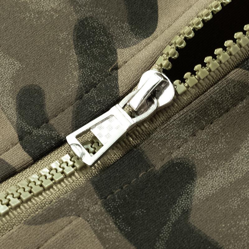 Men's Autumn 2025 Camouflage Cardigan Hoodie Retro Baseball Zipper Jacket