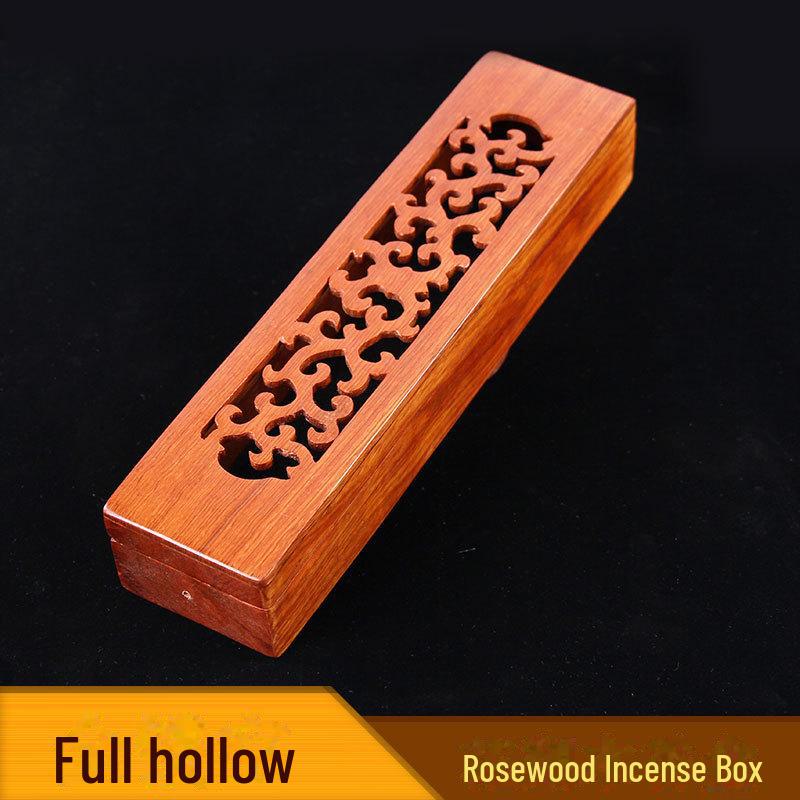 Arzător de tămâie din lemn de trandafir vietnamez și lemn de santal pentru tămâie de agar și tămâie indiană