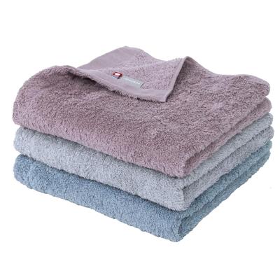 Mini Set de Bain Imabari 50 x 100 Serviettes Moelleuses Mauves, 3 cm, Rose, Gris, Bleu, Séchage Rapide, Fin,