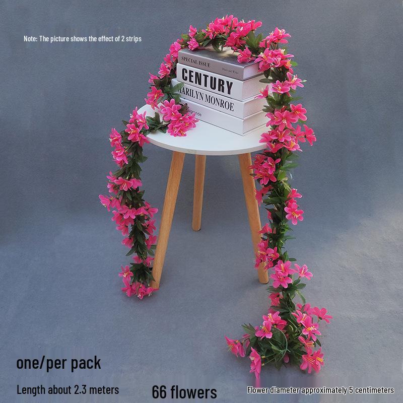 Artificial Rose Vine for Wedding Arches, Staircase Railings, and Ceiling Decor