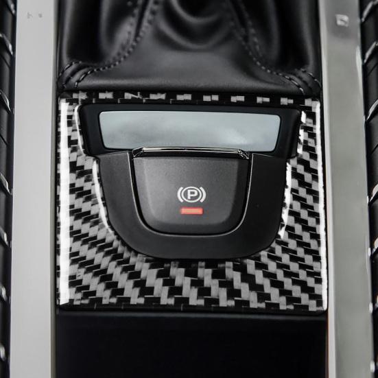 

Электронная наклейка на ручной тормоз, самоклеящаяся декорация, карбоновая модификация, внутреннее волокно, кнопка ручного тормоза, наклейка на панель