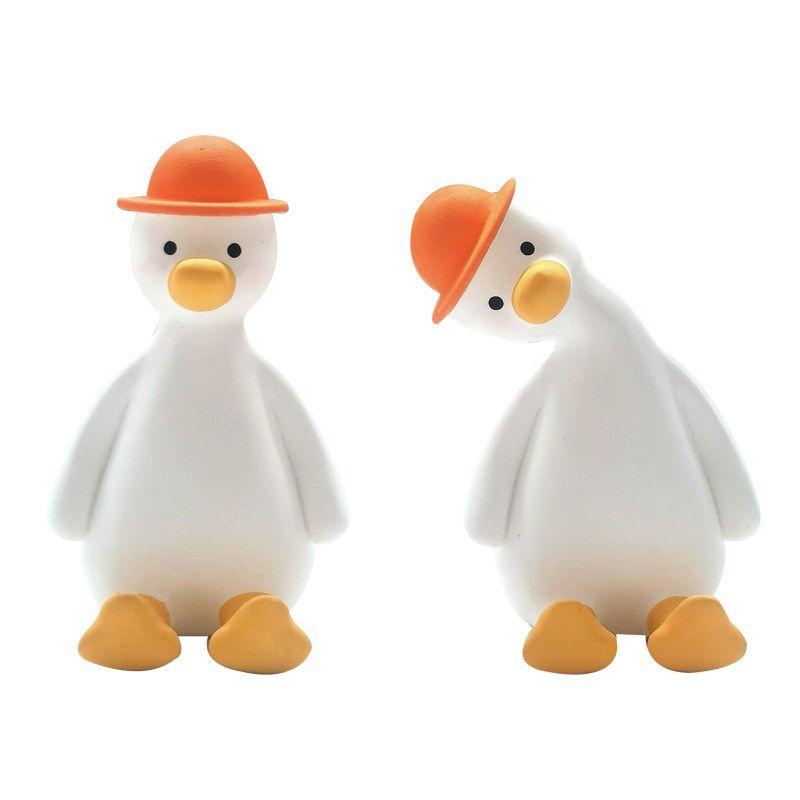 Auto Perfume Aromatherapy Cute Cheering Duck Head Tilt Duck Air Conditioner Air Outlet Clip Car Interior Ornaments Ins Fragrant Stone