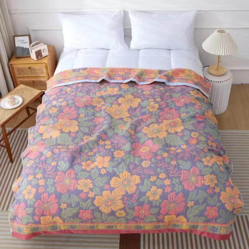Six-Layer Gauze Adult Blanket, Air Conditioning Blanket, Summer Quilt, Towel Blanket, Gauze Cover Blanket