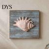Coastal Wall Decor 3D Conch/Starfish/Shell Wooden Art, Distressed Style Decoration, Mediterranean Ocean Inspired for Bedroom Living Room or