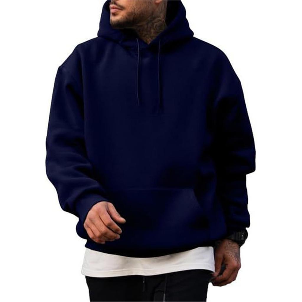 Men's Lined Hoodie Sweatshirt Loose Fit Oversized Casual Pullover