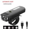 USB Rechargeable Front Bicycle Lights Intelligent Light Sensing MTB Front Lamp  Road Lighting