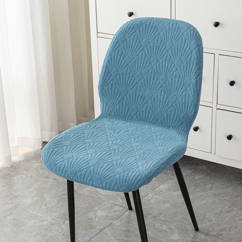 Shell-Shaped Chair Cover Thickened High-Elastic Household Dining Chair Cover All-Season Universal Scallop-Shaped Stool Cover All-Inclusive