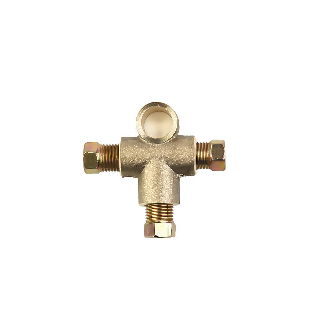 1 Pc 10mm Brake Pipe Fittings 3-Way Brake T Piece Tee With 3 Male Short Nut Union Metric M10 3/16" Pipe Brake Hoses Accessories