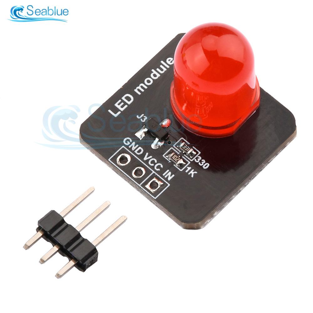 DC 3.3V-5V 10mm luminous module LED light sensor LED indicator light red green blue yellow white For Arduino