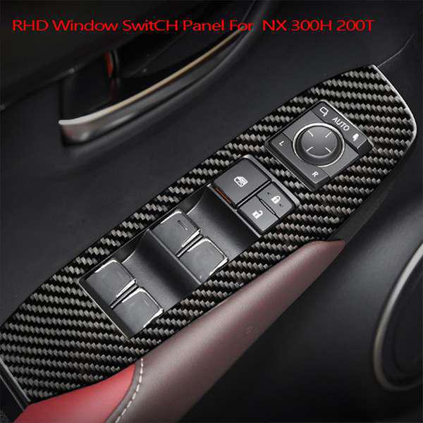 4-Piece Window Lifter Switch Panel Set for Lexus NX 300H/200T (Right-Hand Drive)