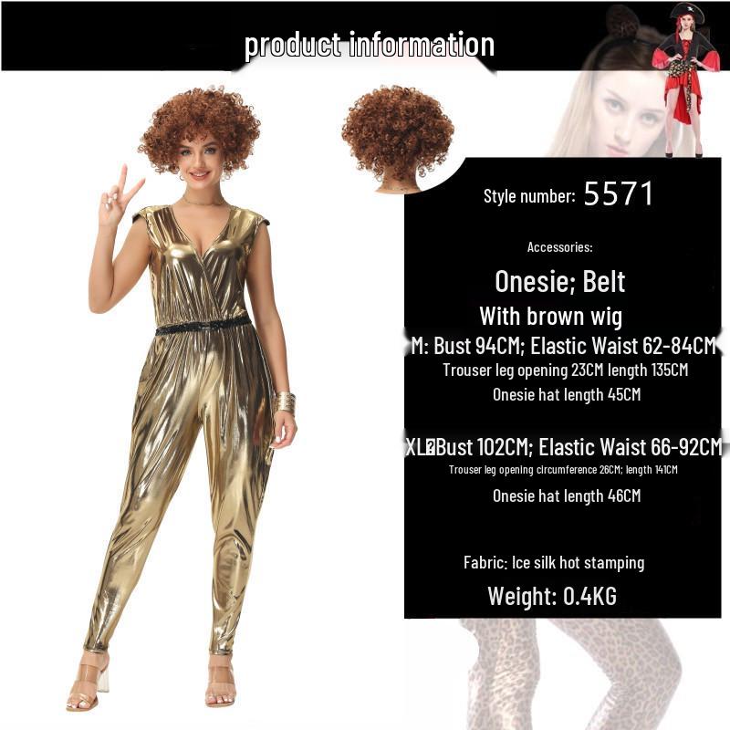 Halloween 70s Disco Hippie Costume