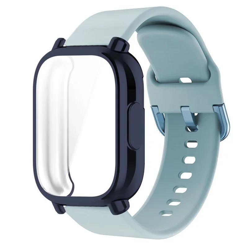 Protector Case+Silicone Strap For Xiaomi Redmi Watch 5 active/5 Lite Full Cover Screen TPU Soft Shell and Breathable Sport Bands