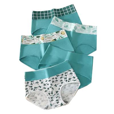 Cotton Panties High-rise Women Underwear Comfortable Breathable Lingerie Control Waist Female Briefs