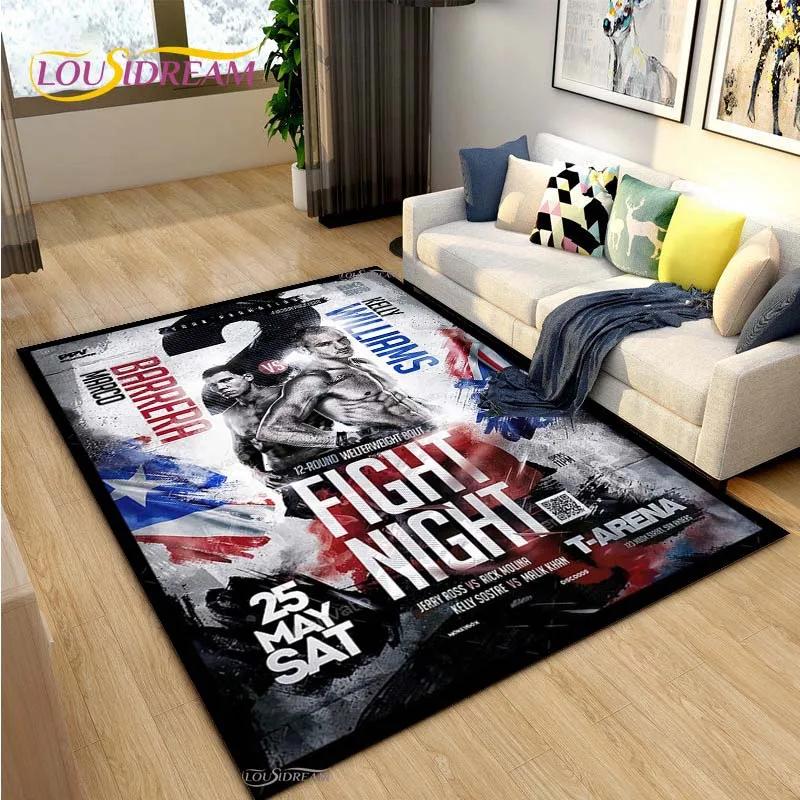 

Boxer Fight 3D Boxing Gloves Carpet for Living Room Bedroom Rug Kitchen Door Unslip Floor Mats photography props Alfombra Rug 40x60cm