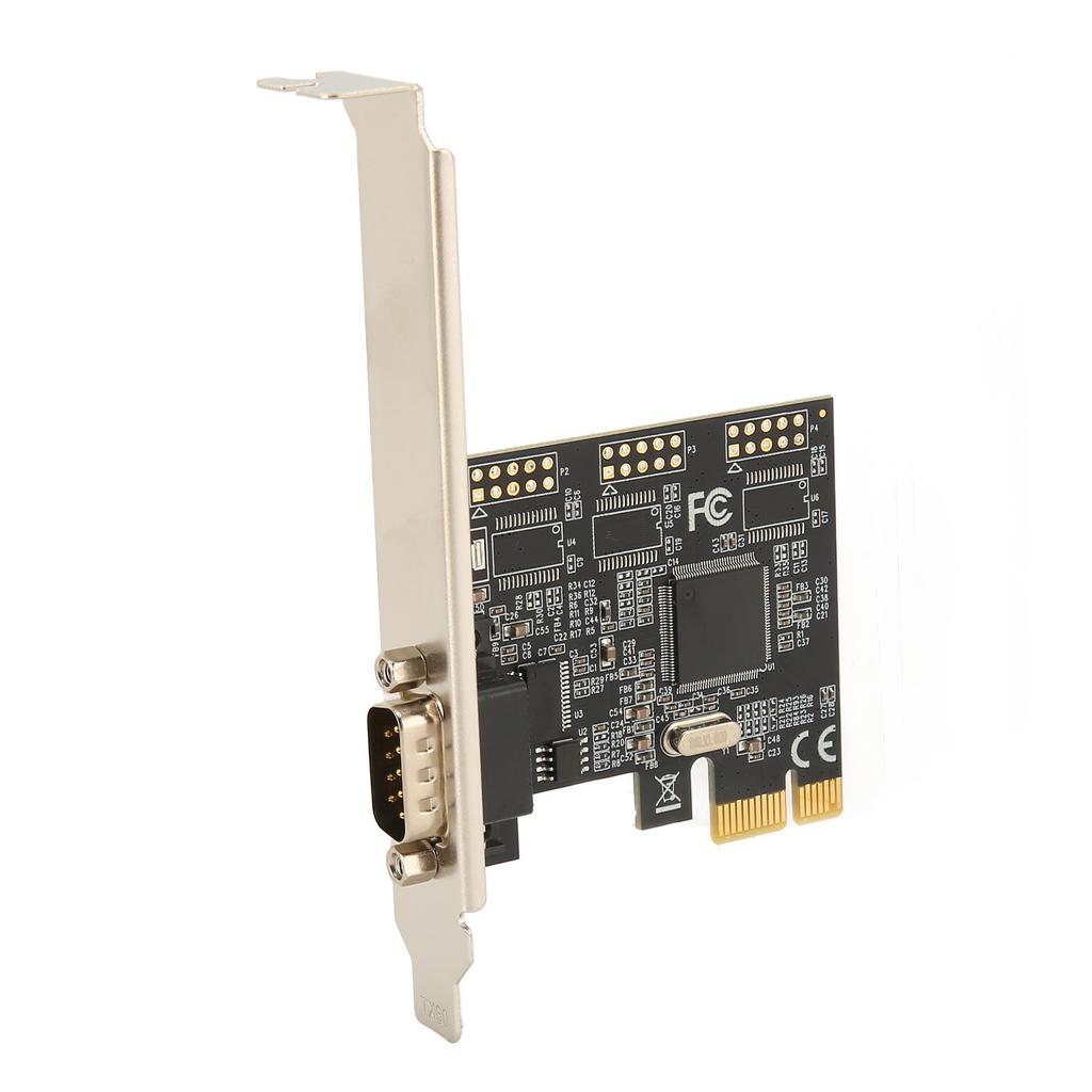 PCIe X1 RS232 Serial Adapter Card Single Port PCI Express To RS232 Converter Adapter for Windows for Linux for DOS