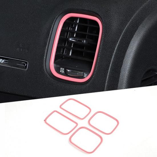 Konsolen-Klimaanlagen-Lüftungsauslass-Zierleiste für Dodge Charger 2011- Rosa