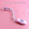 Plug Anal Vibratório com Contas e 12 Modos de Vibração, Massageador de Próstata Flexível, À Prova d'Água, Brinquedo Estimulador Dobrável