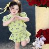 Infant Girl Summer Two-Piece Set: Cute Short Sleeve Top & Skirt