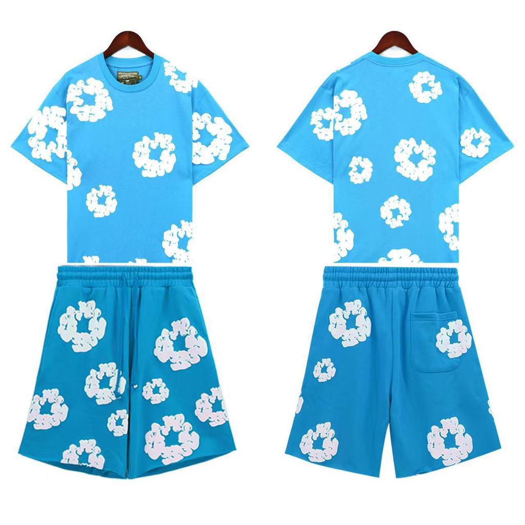 Kapok Print Spring/Summer Sports Casual T-Shirt & Shorts Unisex - New Trendy European & American Style