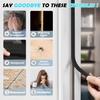 10m/20m/50m D Shape Door Weather Stripping 4 Colors Self-adhesive Rubber Window Weather Stripping Heat Preservation Dustproof