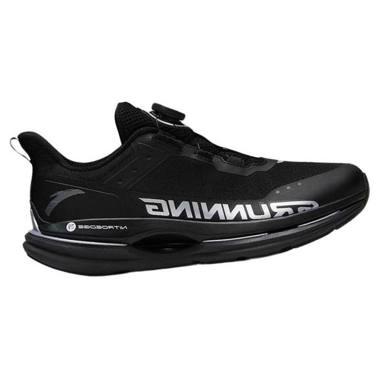 New Anta No Dust Anti Slip Wear Resistant Low Top Running Shoes Men's Black 112325567S-3
