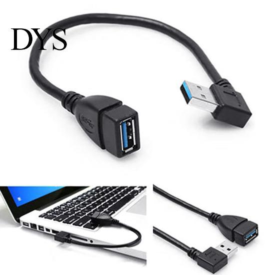 Câble Adaptateur d'Extension USB 3.0 Type A Mâle à Femelle Coudé à 90 Degrés