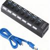 7-Port USB 3.0 Hub & Switch Splitter